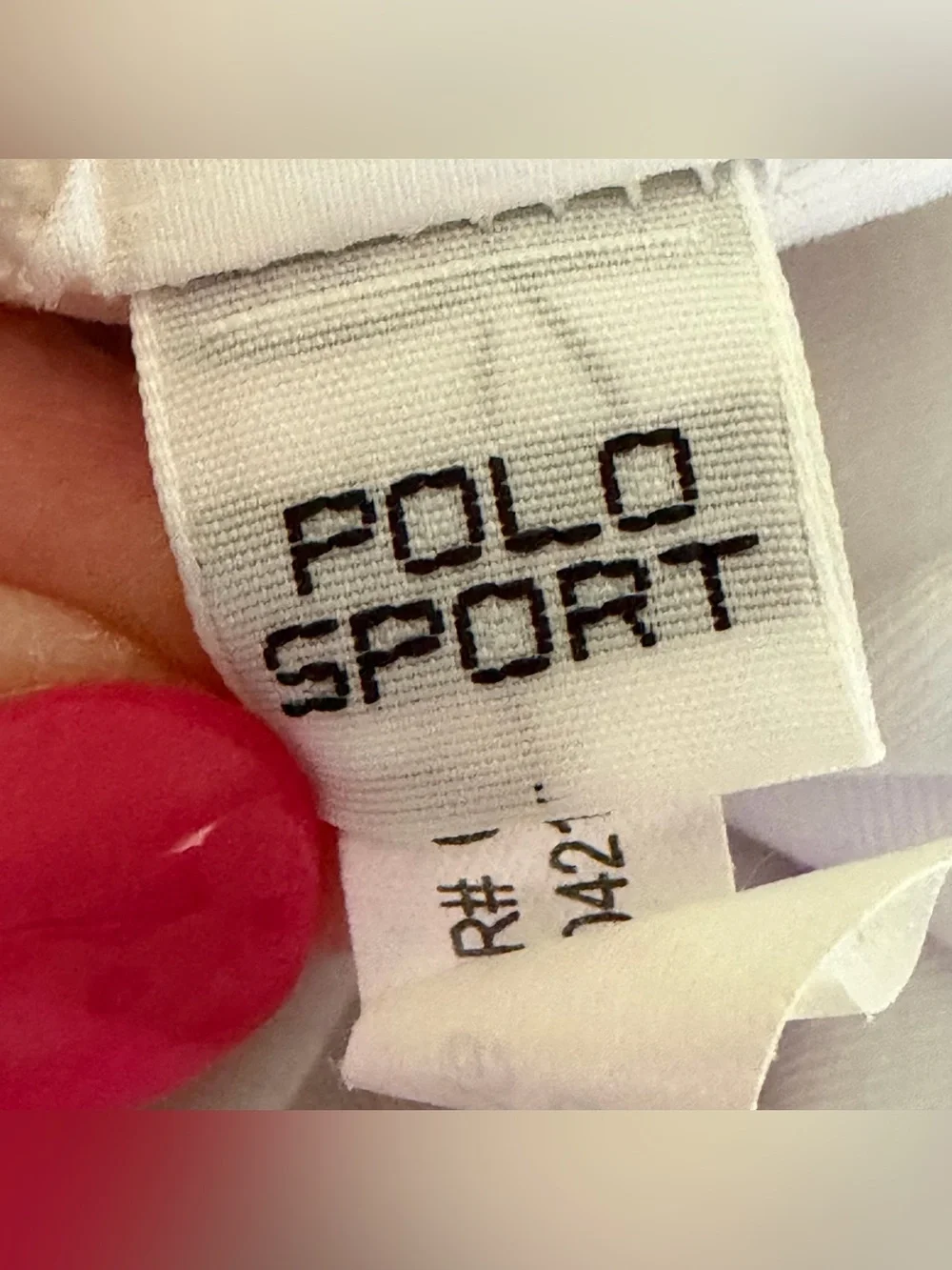 Polo Sport Shirt Mens White Navy Thermovent Short Slv US Open 2016 Size LARGE